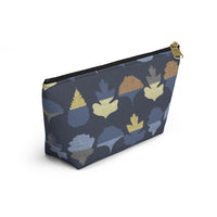 Frond Accessory Pouch w T-bottom in Indigo